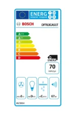Bosch DFT63CA51T Teleskopik Aspiratör Inox - Görsel 3